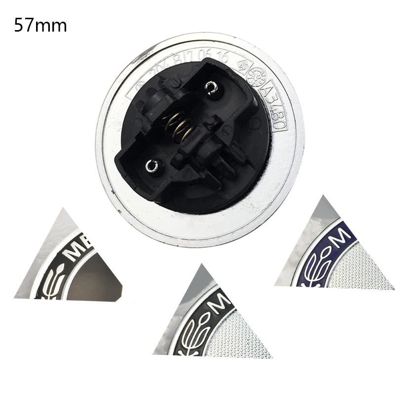 

10PCS 57MM black hood blue badge emblem logo Car accessories For Mercedes w124 w140 w163 w202 w203 w204 w210 w211 A2048170616