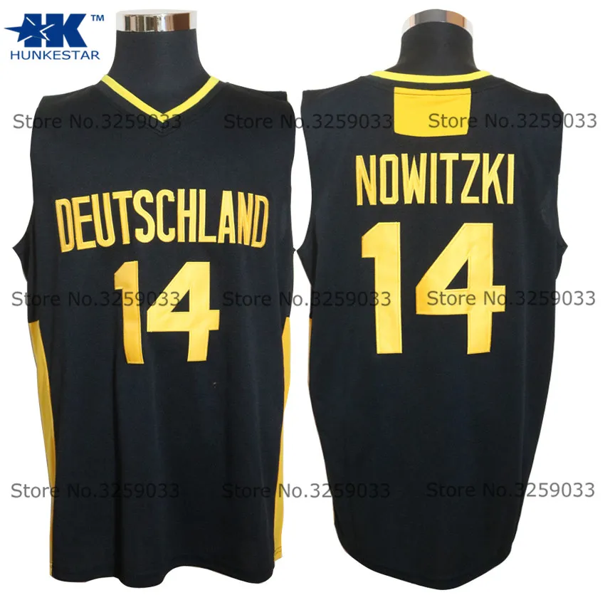 

Mens Dirk Nowitzki Jersey #14 Deutschland Team Vintage Throwback Basketball Jersey MAN Basket Uniforms Stitched Trikots Shirts