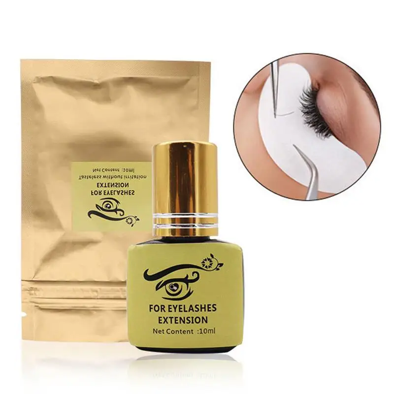 

Non-Irritating Hypoallergenic Grafting Eyelash Glue Professional Fast Drying False Eyelash Extension Glue Eyes Lahes Makeup 10ml