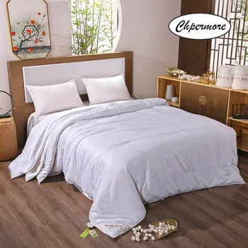 

Chpermore high quality 100% Natural Mulberry Silk Quilt Summer Thin light air conditioning Comforters Cotton cover King Queen