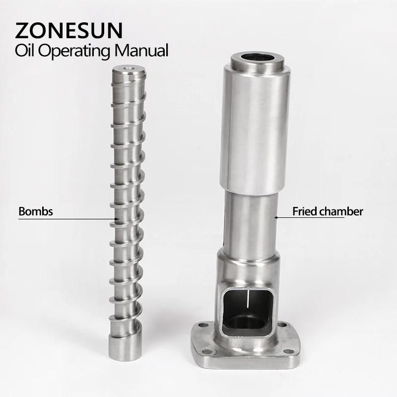 ZONESUN 1 комплект(винтовой вал+ пресс-клетка) для OPM-01 автоматический небольшой Масляный Пресс из нержавеющей стали Холодный пресс горячий пресс