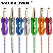 VOXLINK 3FT/1M 3,5mm jack Cable aux para iPhone 6 Samsung 3,5mm macho a macho Cable de Audio del coche M4/PM3 altavoz Cable AUX