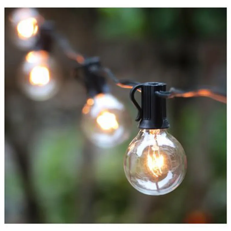 New Arrival G40 Green Outdoor Waterproof Edison Bulb Decorative Lamp String European Regulation For Home Decor Lights