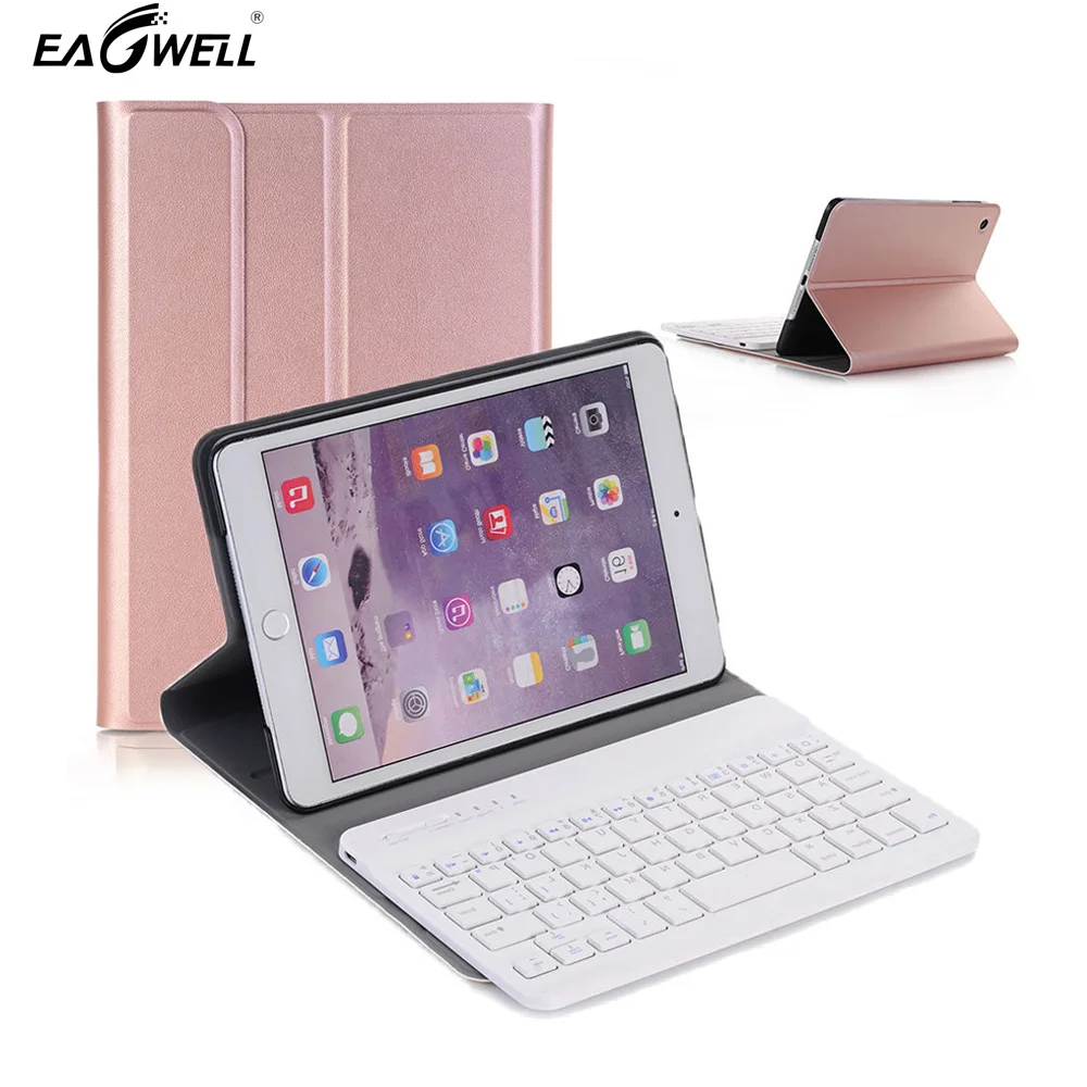 

2 in 1 Ultra thin Detachable Wireless Bluetooth Keyboard + PU Leather Case For Apple iPad 2/3/4 PC+ABS keyboard Cover