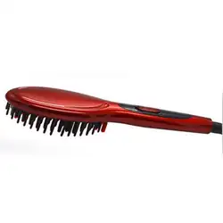 Электрический Выпрямитель для волос Расческа керамическая термощетка Расческа для прямых волос щетка для дома портативная прическа