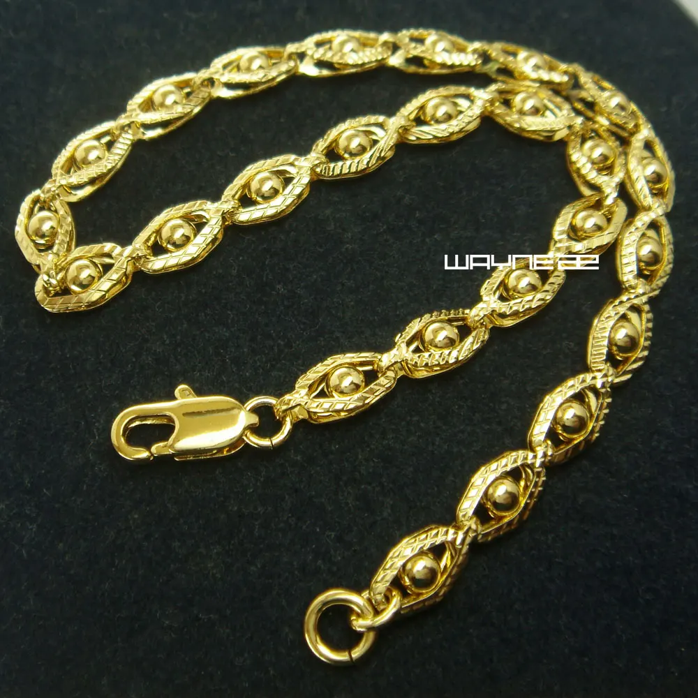 

b165- women gold tone bracelet in 23cm long