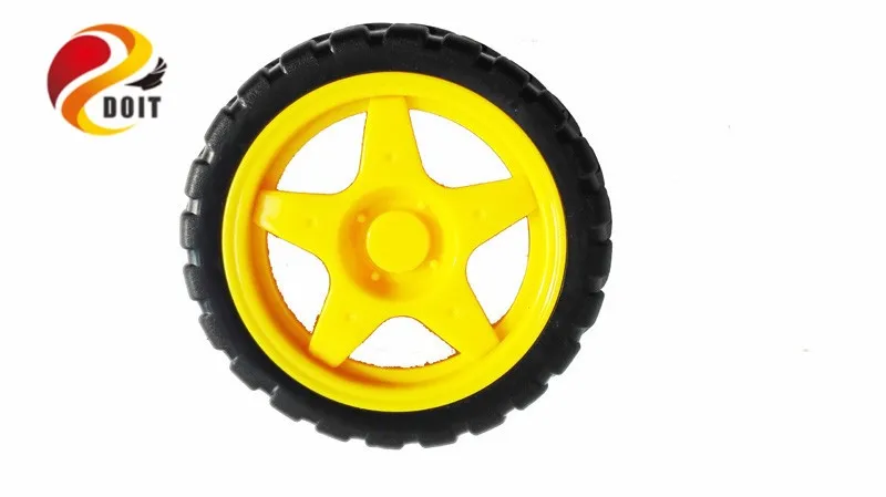 DOIT 68 мм колесо для автомобиля Smart для шасси бака Esp8266 DIY RC игрушка умная автомобильная шина для TT двигателя дистанционного управления