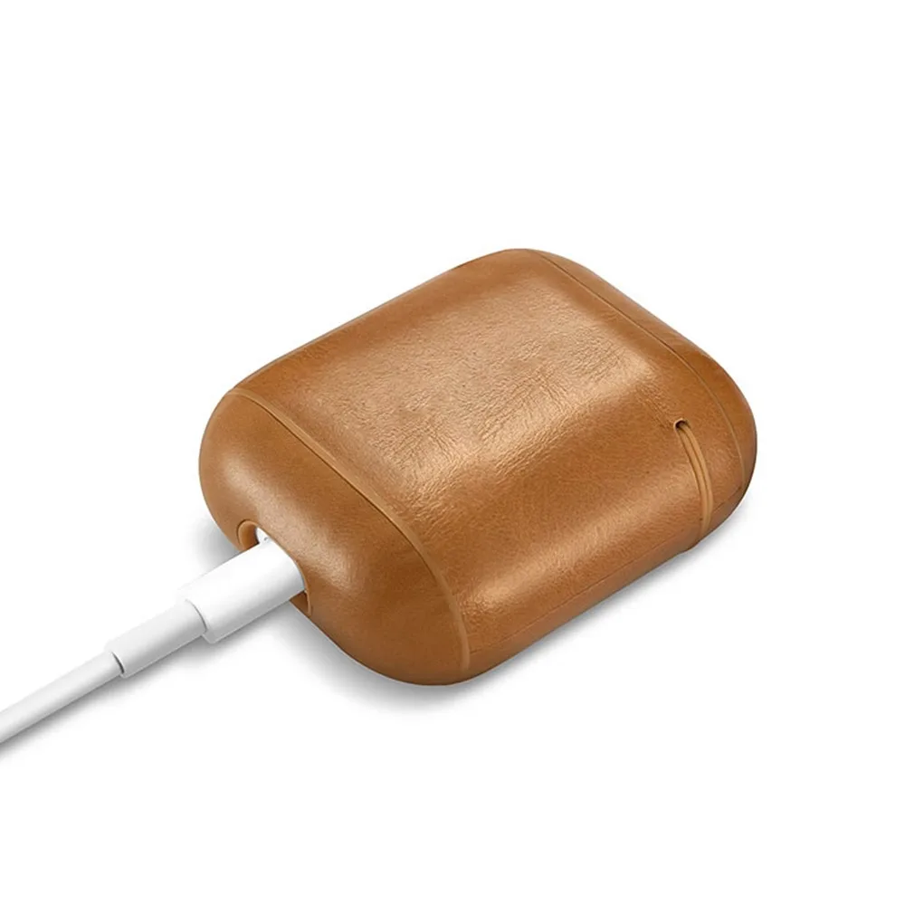 MASiKEN натуральная кожа чехол для наушников чехол для Apple AirPods Защитная зарядка Bluetooth беспроводной чехол для наушников s коробки