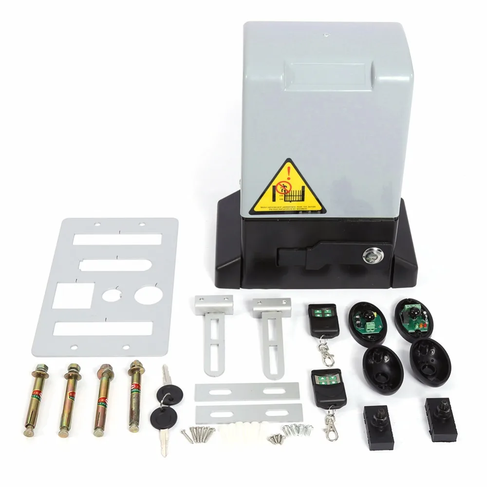 

370W Adjustable Automatic Sliding Gate Opener Motor with Remote Control Release Key