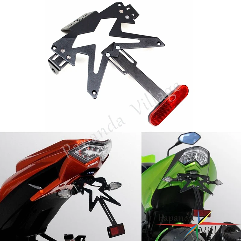 Номерной знак мотоцикла кронштейн держатель Устранитель крыла для Honda Yamaha Suzuki