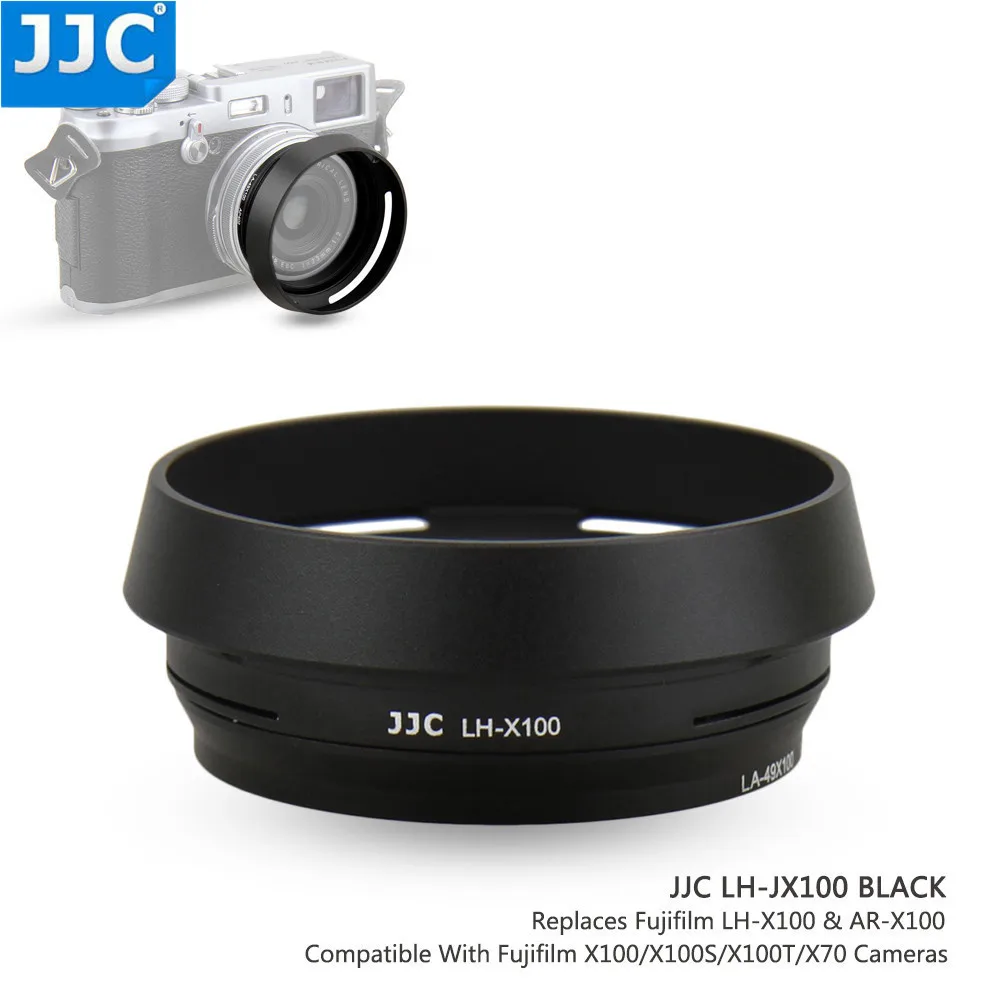 JJC камера 49 мм металлическая бленда объектива для FUJIFILM X100F X100T X100S X100 X70 заменяет Fujifilm LH-X100 и AR-X100 переходное кольцо