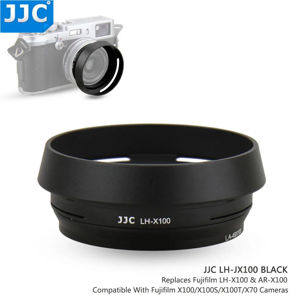 JJC Camera Metal Lens Hood 49mm for FUJIFILM X7/X100/ X100S/X100T/X100F replaces LH-X100 Screw Adapter Ring JJC Camera Metal Lens Hood 49mm for FUJIFILM X7/X100/ X100S/X100T/X100F replaces LH-X100 Screw Adapter Ring