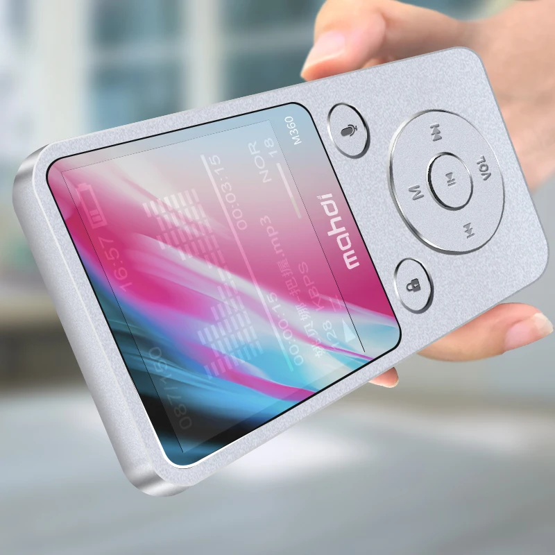 

MAHDI MP3 Music Player 1.8" Screen 8GB Built-in Speaker Metal Lossless MP3 Player with FM Radio E-Book Voice Recorder