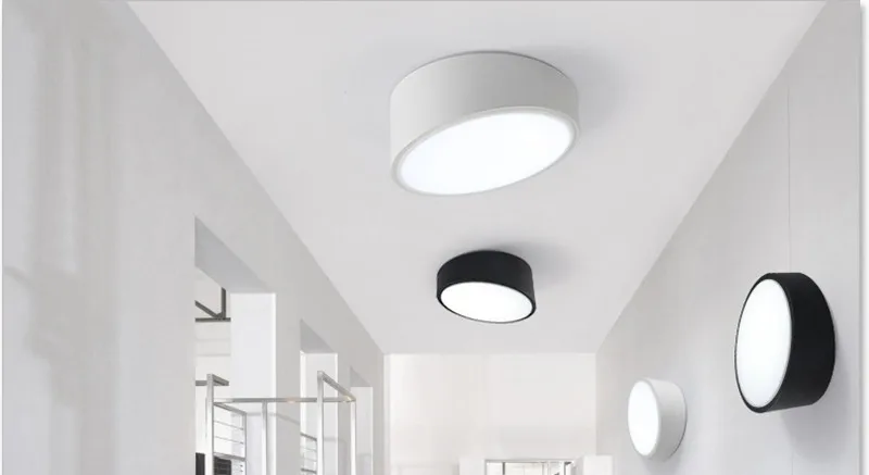 

Nordic Designer Geometric Diner Led Ceiling Lamp Art Circle Bedroom Light Kitchen Corridor Ceiling Light Free Shipping
