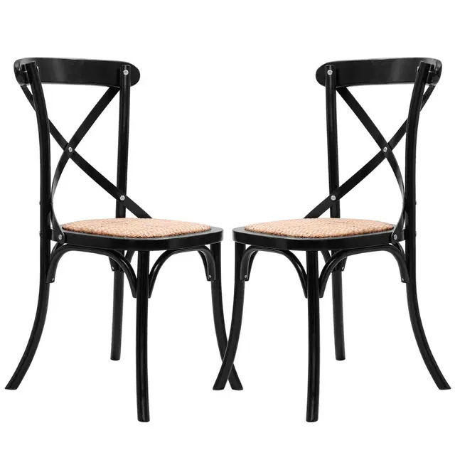 Best Price Giantex Set of 2 Cross Back Dining Side Chair Solid Wood Rattan Seat Modern Living Room Dining Room Furniture HW56269BK Best Price Giantex Set of 2 Cross Back Dining Side Chair Solid Wood Rattan Seat Modern Living Room Dining Room Furniture HW56269BK