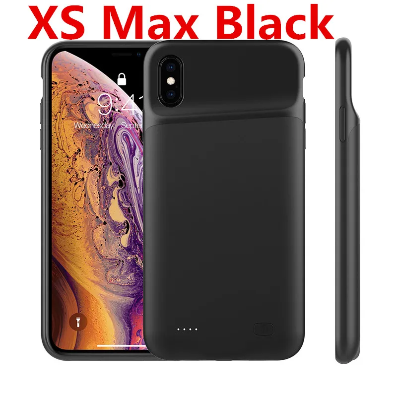5200 mAh для iPhone Xs аккумулятор Max Зарядное устройство с аудио внешний резервный зарядки Мощность Bank Обложка для iPhone X XS 4000 mAh - Цвет: Xs Max Black 5200mAh
