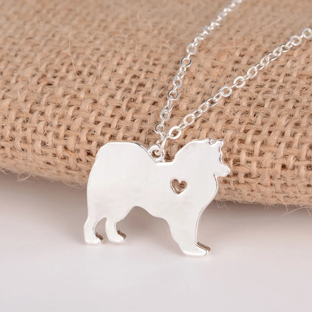 1 шт. серебряное ожерелье в виде американской эскимоской собаки|jewelry butterfly|pendant