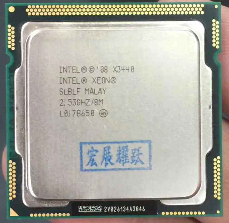 Процессор Intel Xeon X3440 Quad-Core (8 M Кэш, 2,53 ГГц) LGA1156 Процессор 100% работает должным образом настольный процессор