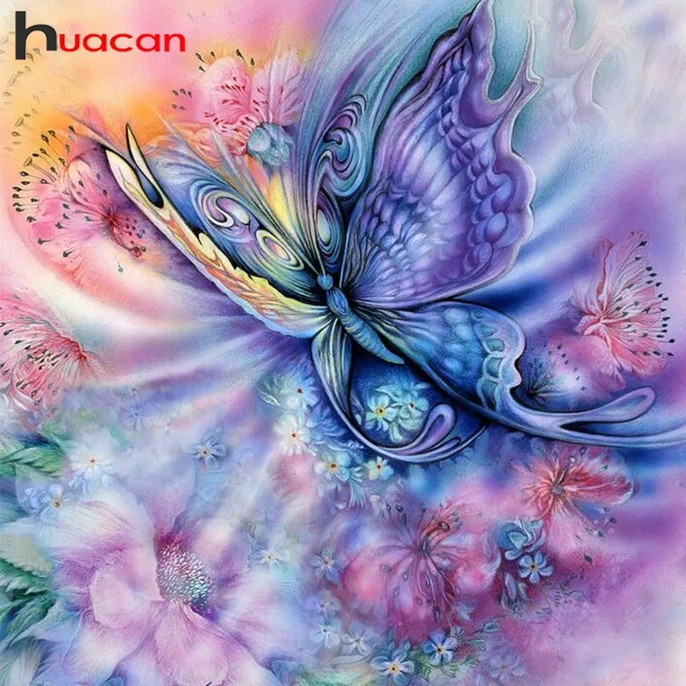 

Huacan DIY Diamond Painting Full Square Animal Diamond Embroidery Sale Butterfly Cross Stitch Rhinestone Diamond Mosaic Sets