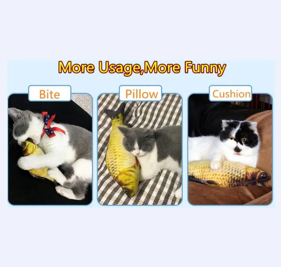 Новая забавная игрушка мята для кошек симулятор рыбы мягкая рыба милые мягкие