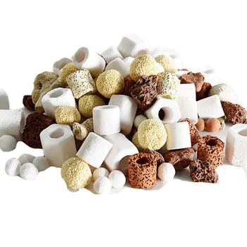 

500g 10 Types Aquarium Bio Balls Biochemical Ball Filter Media for Aquarium Filter Accessories for Fish Tank adding One Mesh Bag