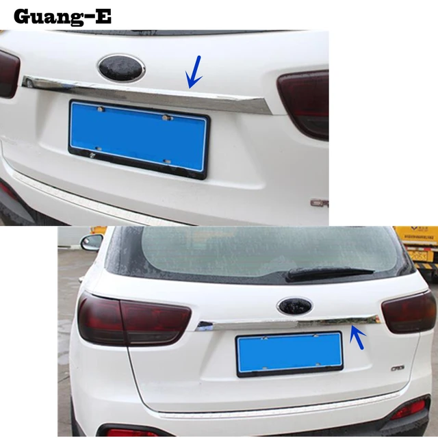 Car Body Rear Back Per Cover Stainless Steel Wrap License Trim Car Body Rear Back Per Cover Stainless Steel Wrap License Trim Frame Lamp Panel 1pcs For