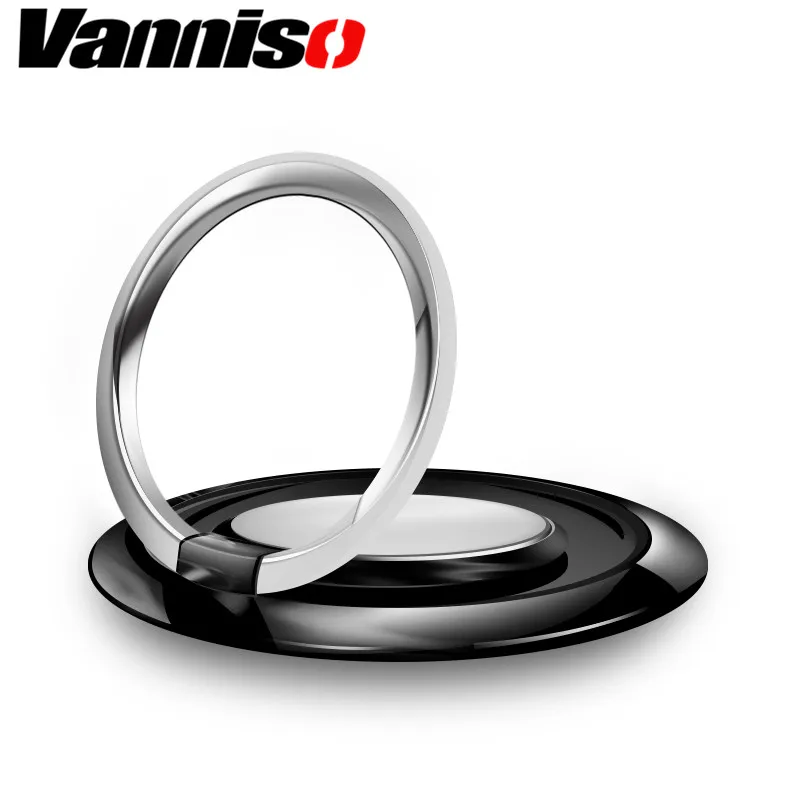 Magnetic Finger Ring 360 Degree Rotatable Smartphone Stand Holder For iPhone Samsung Huawei phone Metal Car Mount Round Tablets