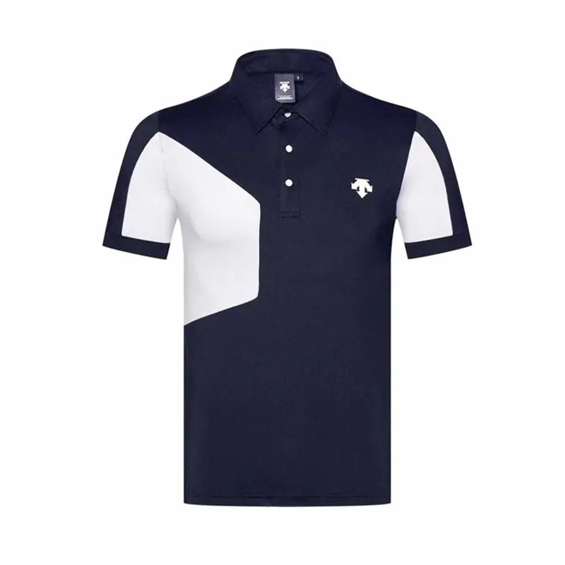 الرجال الرياضية قصيرة الأكمام DESCENTE الغولف تي شيرت 3 ألوان جولف الملابس S-XXL في اختيار الترفيه قميص جولف شحن مجاني