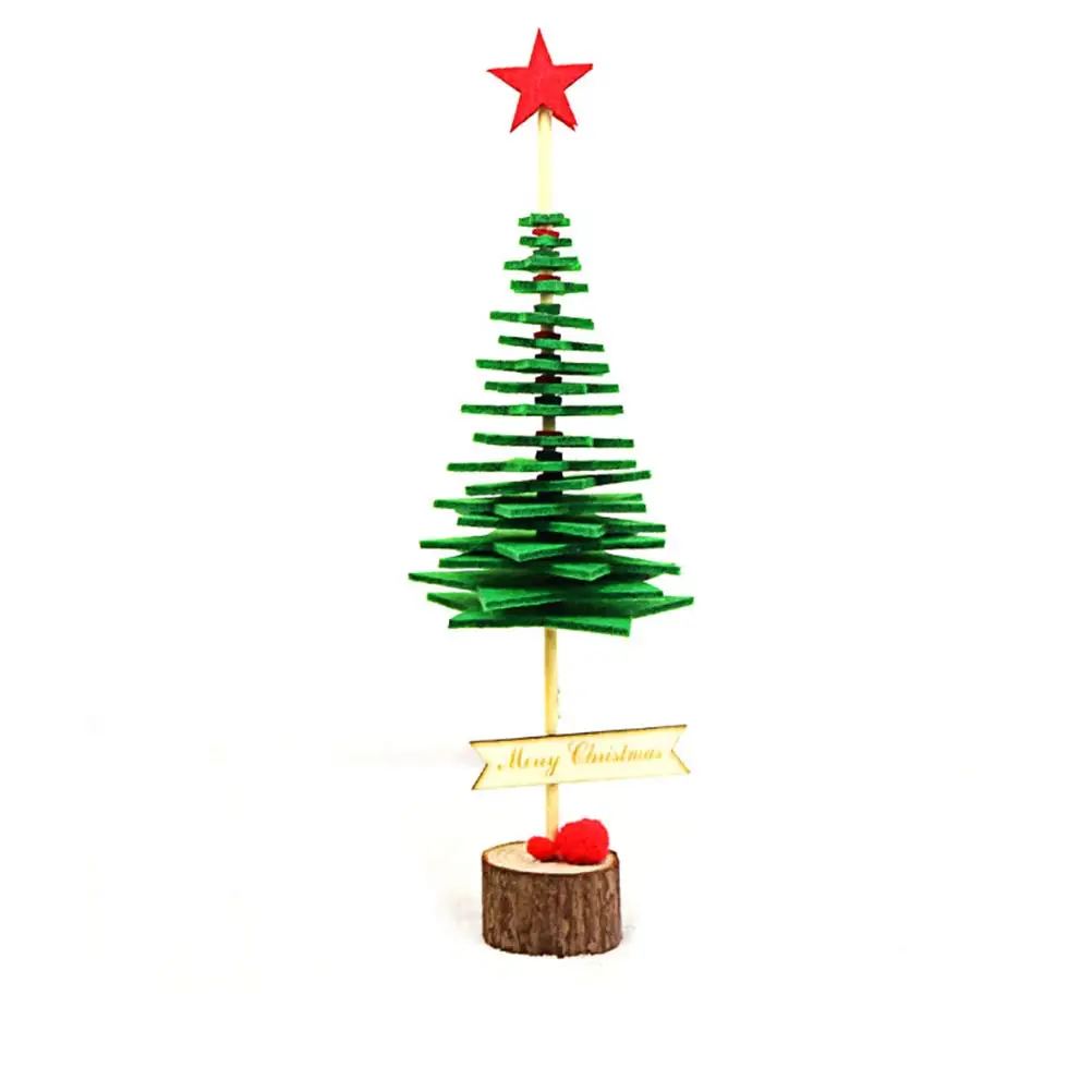 1 шт. DIY рождественская елка дети ручной работы Рождество украшение для рождественнской елки Рождественский подарок (зеленый и красный)