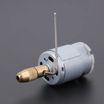 

DC12V 10500 RPM/min Metal Mini Mirco Electric PCB Motor Drill Twist Dril Press Drill Bit Set 6pcs 0.5-3.0mm Drill Collet