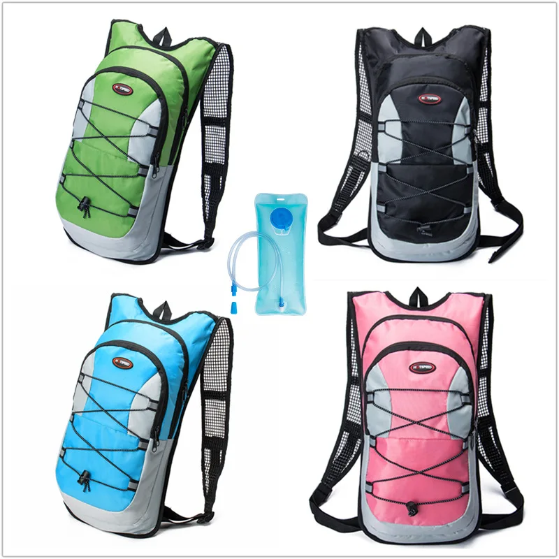

Men Women Outdoor Sport Cycling Backpack 12L Breathable Ultralight Pouch Hiking Bicycle Rucksack for Lovers +2L Water Bag