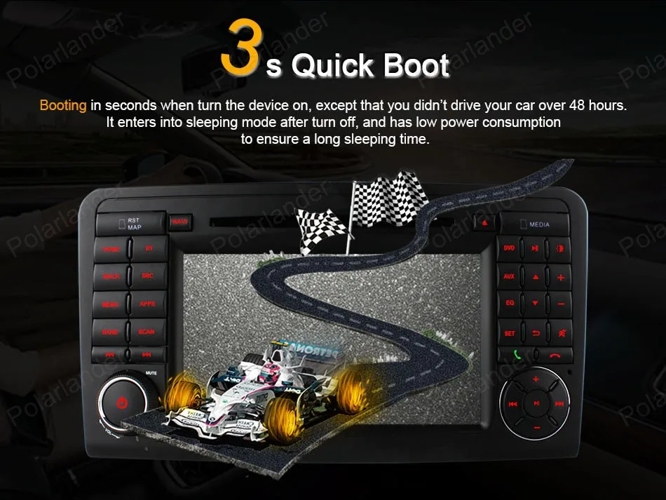 Clearance Android4.4 7 inch Car DVD FM AM GPS WIFI 3G radio for Mercedes ML W164 W300 ML350 ML450 ML500 GL X164 G320 GL350 GL450 GL500 9