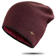 Мужская шапка с помпоном, вязаные шапочки для мальчиков, зимняя шапка Gorro для женщин, уличная шапка, теплая шапка в клетку, толстая шапка унисекс, черные, серые, бордовые