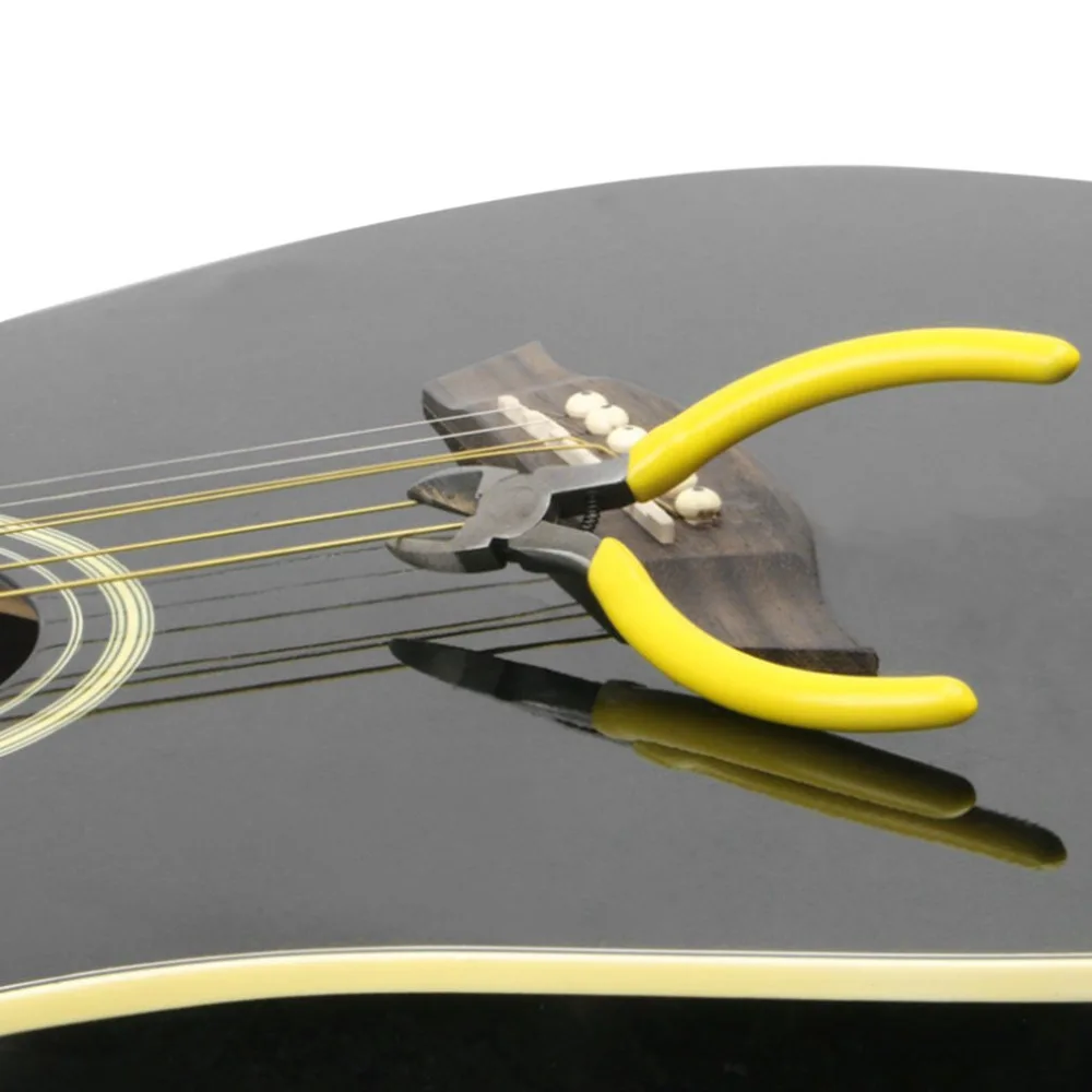 Guitar Maintenance Tool Cutting String Pliers Yellow Trimmed Instrument