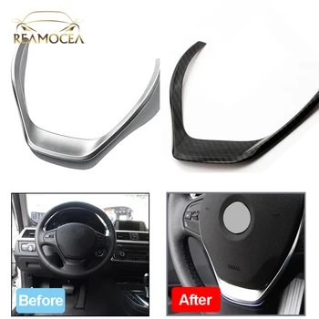 

Reamocea ABS Chromed Steering Wheel Cover Trim Frame Cover For BMW 3 Series F30 316i 318d 320d 1 Series F20 114i 116i 118i 2013+