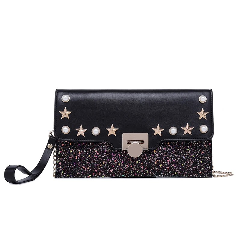 

Studded Messenger Bag Korean version of personality fashion wild temperament ladies clutch bag female