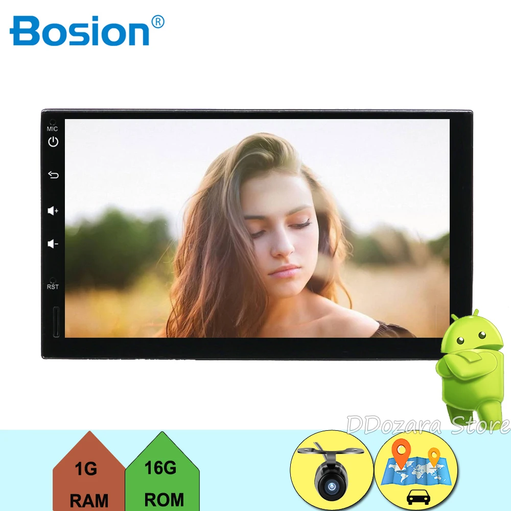 

2 din android 7.1 Universal Car Radio GPS Navigation Bluetooth Car Audio Stereo Car Multimedia with Camera SWC Support OBD DAB