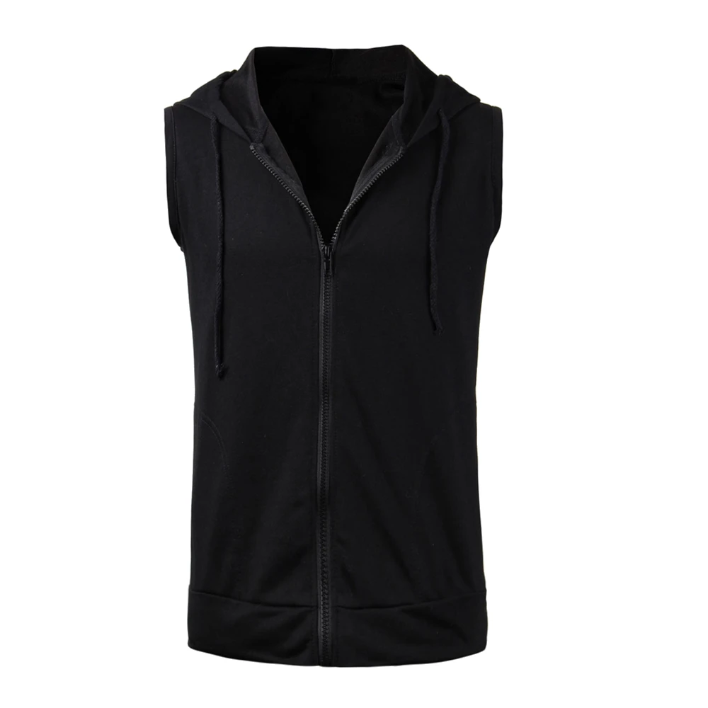 sleeveless zipper jacket