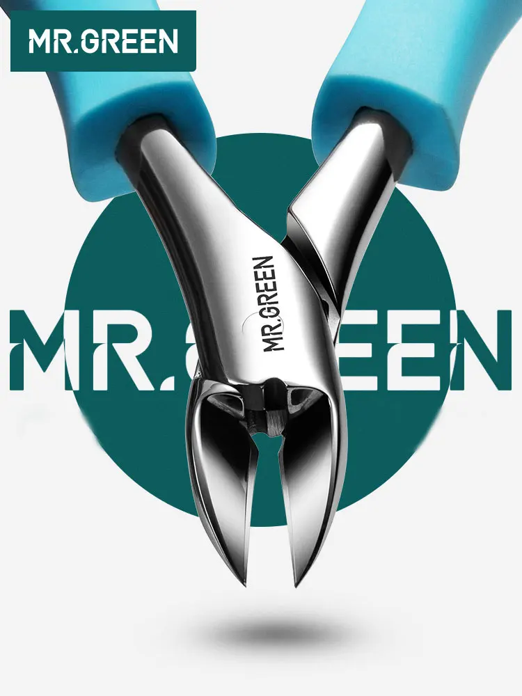 Skup MR. GREEN Nail Clipper narzędzia do manicure profesjonalne grube paznokcie ze stali nierdzewnej wrastające nożyczki do skórek trymer szczypce nożyczki