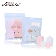 12 шт. губка для макияжа слоеный бигер в воде влажный сухой двойной инструмент для очищения кожи Жидкий тональный крем консилер пудра слоеный LM044