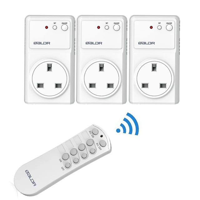 BESTTEN Wireless Remote Control Outlet Set (4 Outlets 2 Remotes