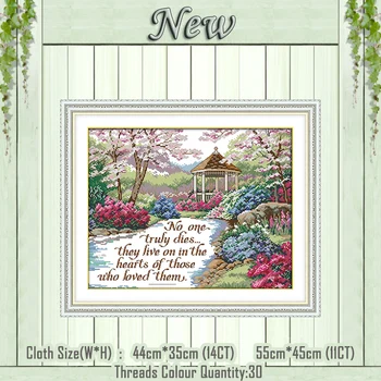 

True love lasts forever scenery painting counted printed on the canvas DMC 11CT 14CT kits Cross Stitch embroidery needlework Set