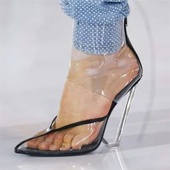 

PVC Shoes Woman Sexy High Heels Wedges Zapatos De Mujer Pointed Toe Shoes Party Ladies Shoes Novelty Chaussures Femme