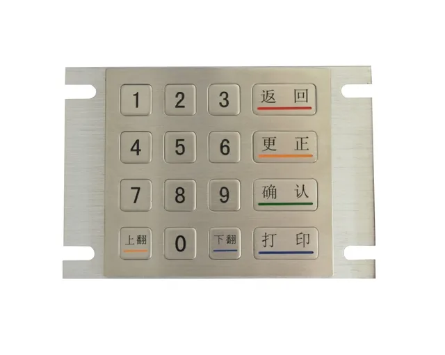 Metal Numeric Keyboard terminal keyboards matrix keypads rugged keyboards custom numeric keypads ATM keypads