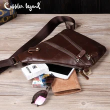 Cobbler Legend Men Messenger Bag Shoulder Bags Cool Men Hidden Chest Pack Mens Retro Crossbody Bag Motorcycle Sling Bag mens tactical shoulder bag backpack sling chest bag assault pack messenger bag