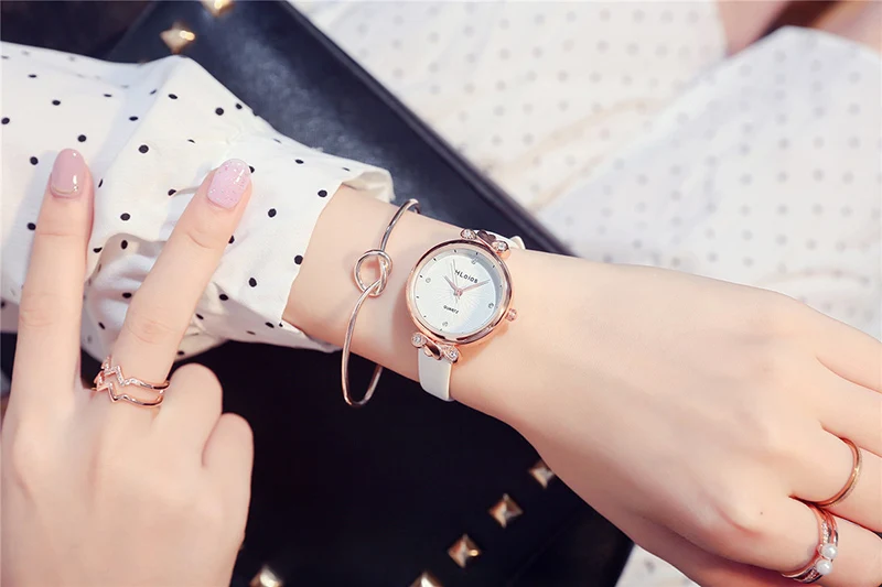 Женские кварцевые женские наручные часы модные часы элегантный минимализм повседневное водонепроницаемые наручные часы с кожаным