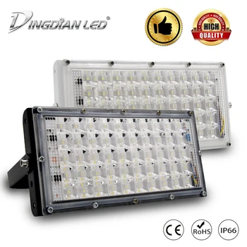 

DINGDIAN LED 50W Flood lights AC165-260V Outdoor Lights Ultra bright Flood Light LED Projector Construction Garden Street Lamp