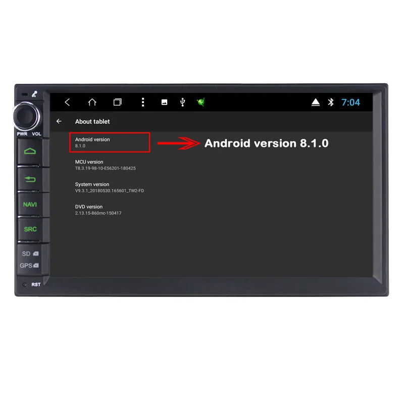 Discount SMARTECH Vehicle GPS 8 Core 2 Din Android 8.1 Car Radio GPS Navigation Autoradio System Support AV-Out Car WIFI DAB OBD DVR TPMS 2