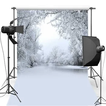 

MEHOFOTO Merry Christmas New Fabric Flannel Photography Background For Children Forest Vinyl Backdrop For photo studio 1896