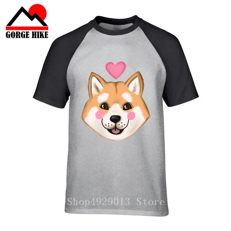 Японская akita Pet Harajuku Мужская забавная голова Doge новая 3D футболка с коротким